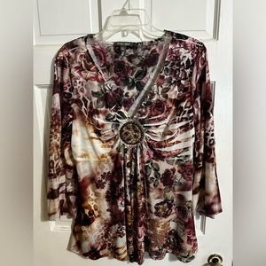 Beautiful floral shirt, size XL